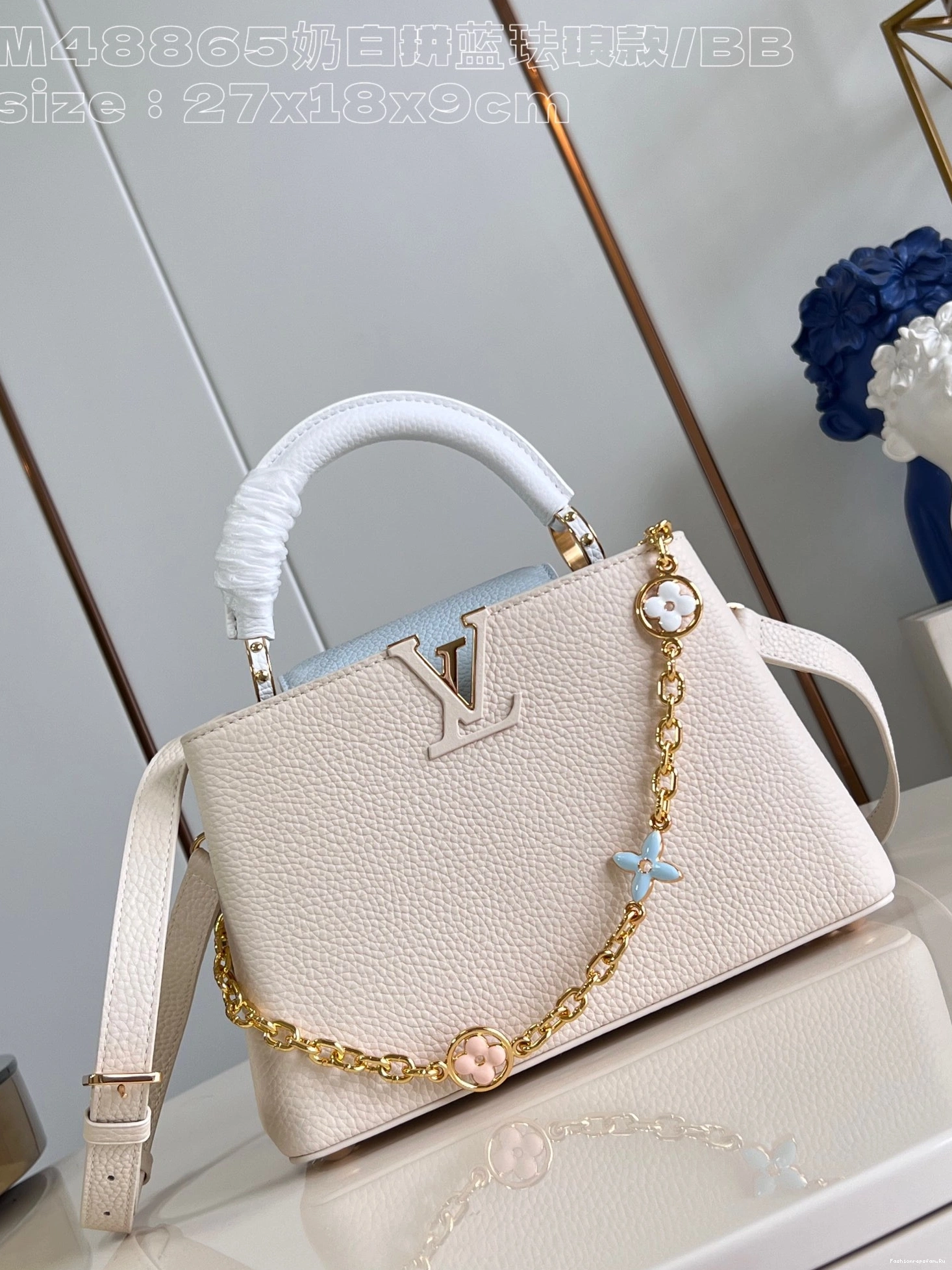 FS CHEAP CAPUCINES LOUIS BB-27*18*9CM VUITTON 0714
